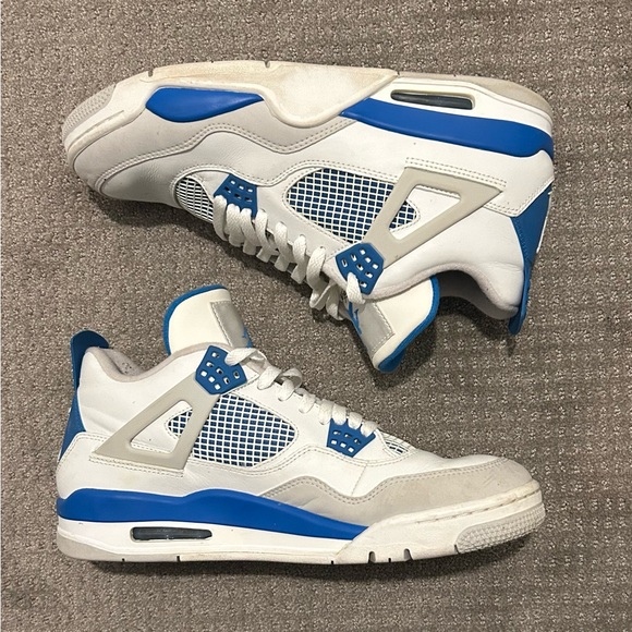 Jordan 4, military blue, lightly used, 2012 retro, no box, size 11 - Picture 7 of 8